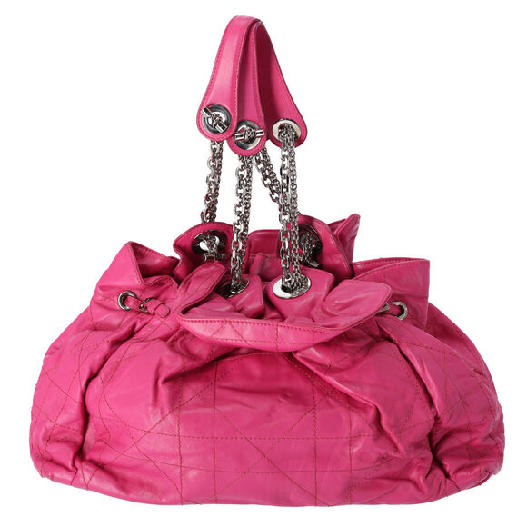 Christian Dior Le Trente Shoulder Bag Pink Quilted Leather - Picture 8 of 12